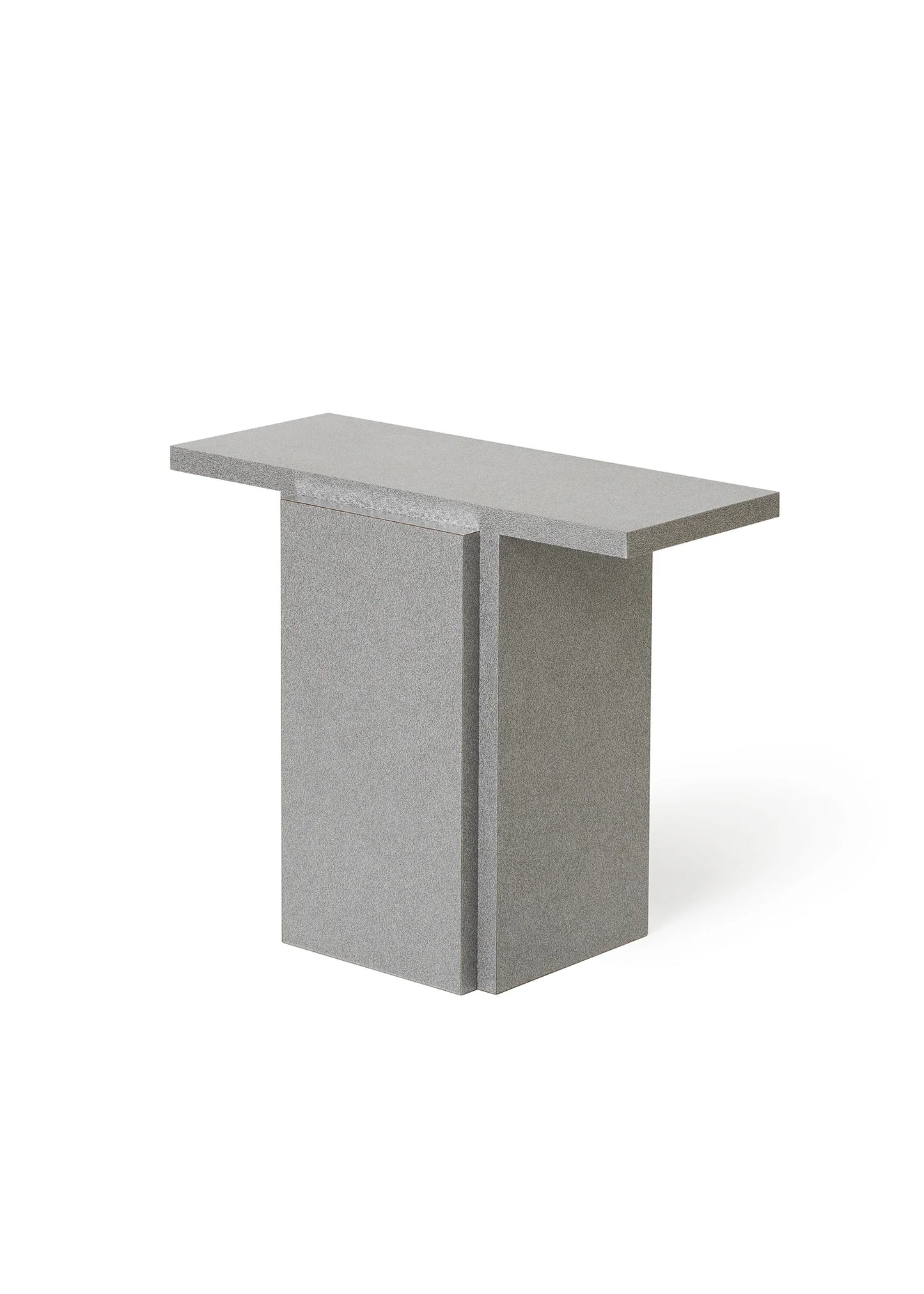 Mara T Side Table – Silver Noise