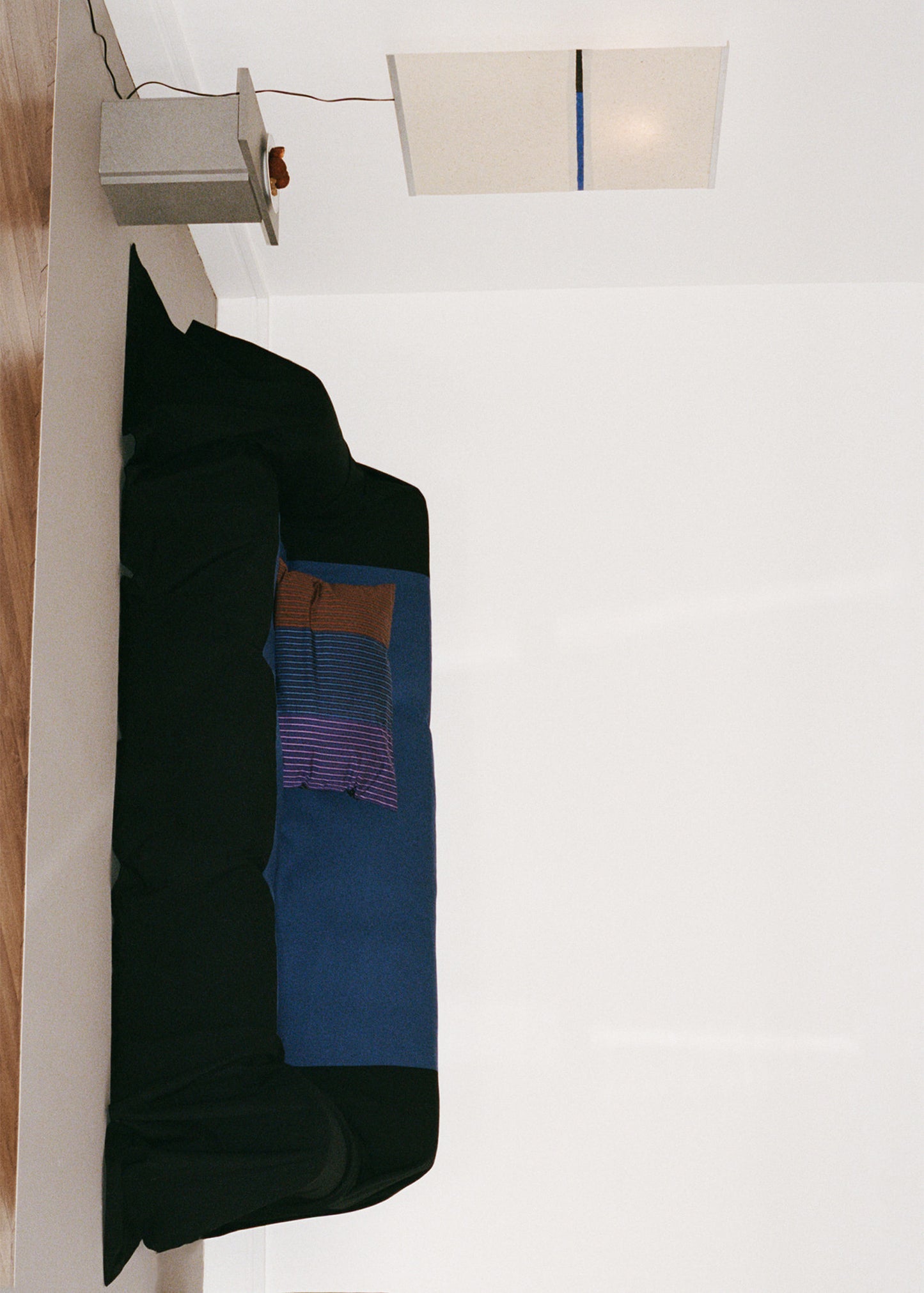 Sofa Cover – Black and Blue