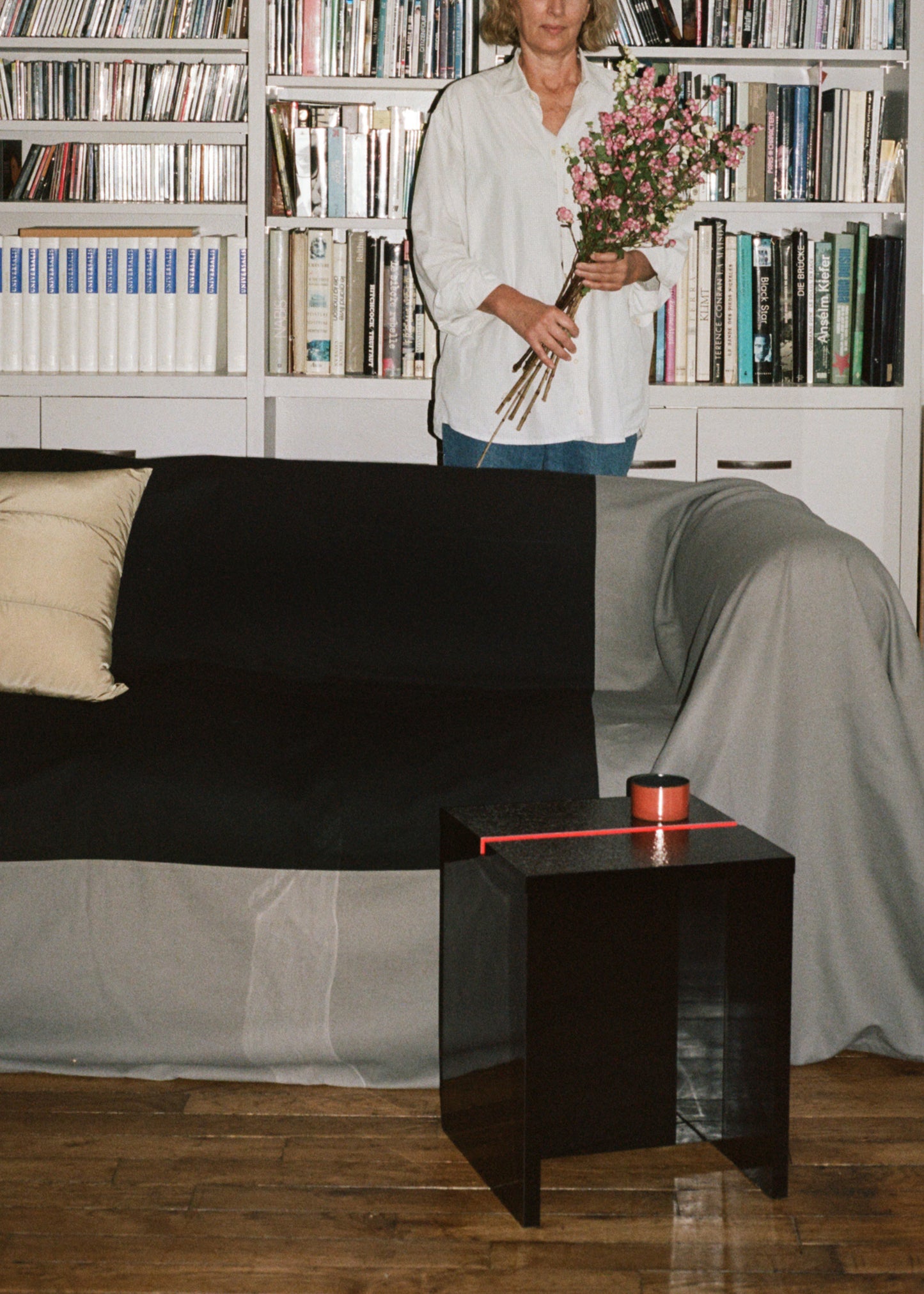 Sofa Cover – Grey and Black